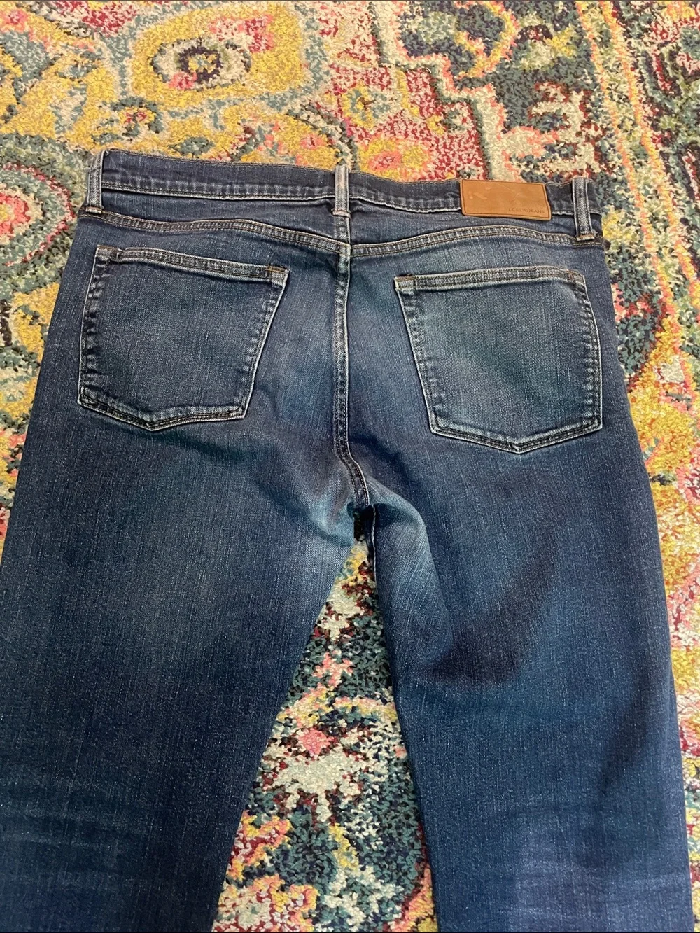JCrew Classic Men's Dark Blue Straight-Leg Jeans